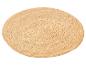 Un tapis rond en jute