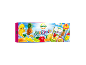 Boîte de 14 sachets de jus multifruits avec ananas, banane, orange, citron, kiwi et fruit de la passion.