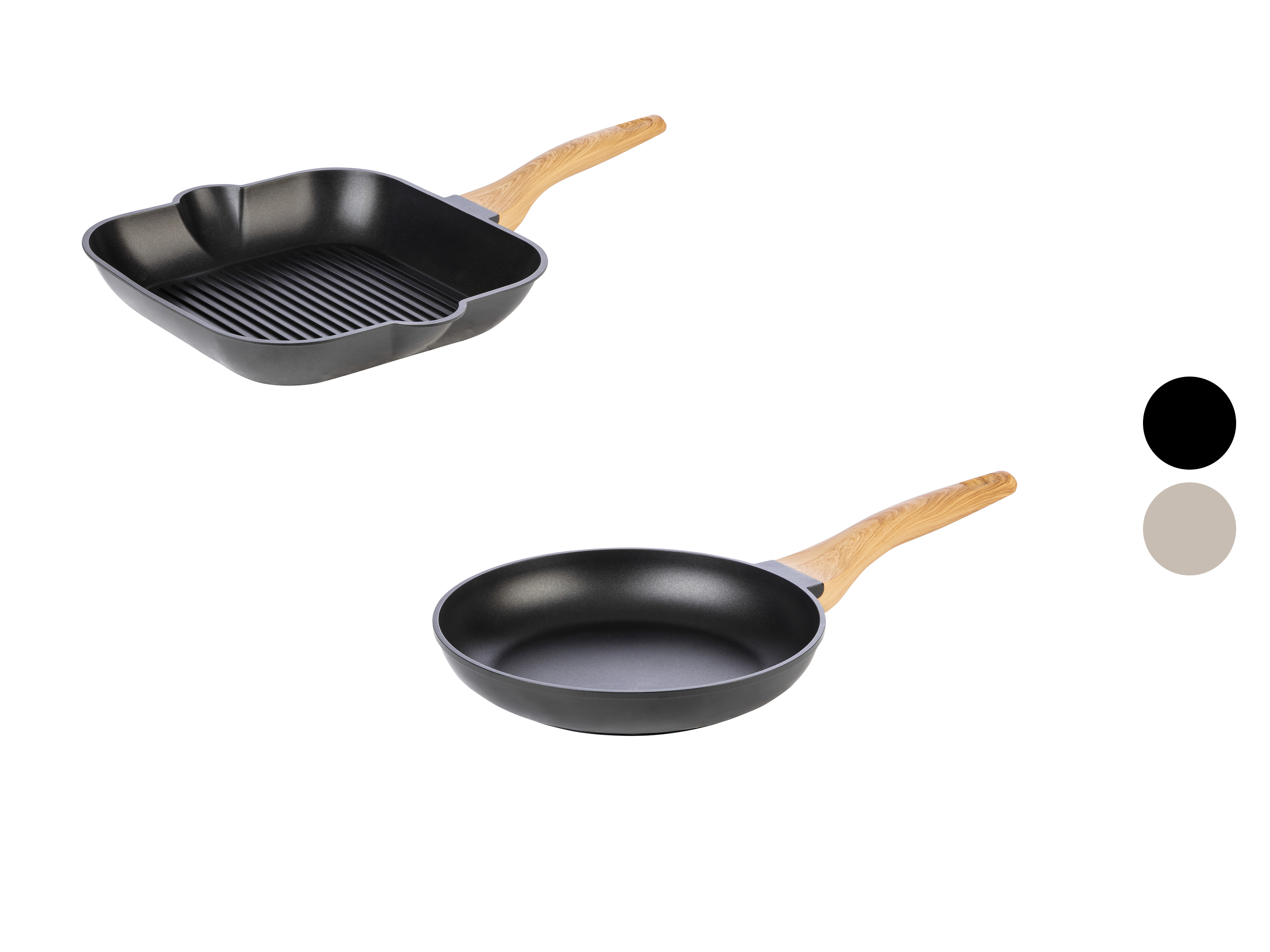 ERNESTO® Poêle à griller ou à frire en fonte d'aluminium, 28 cm