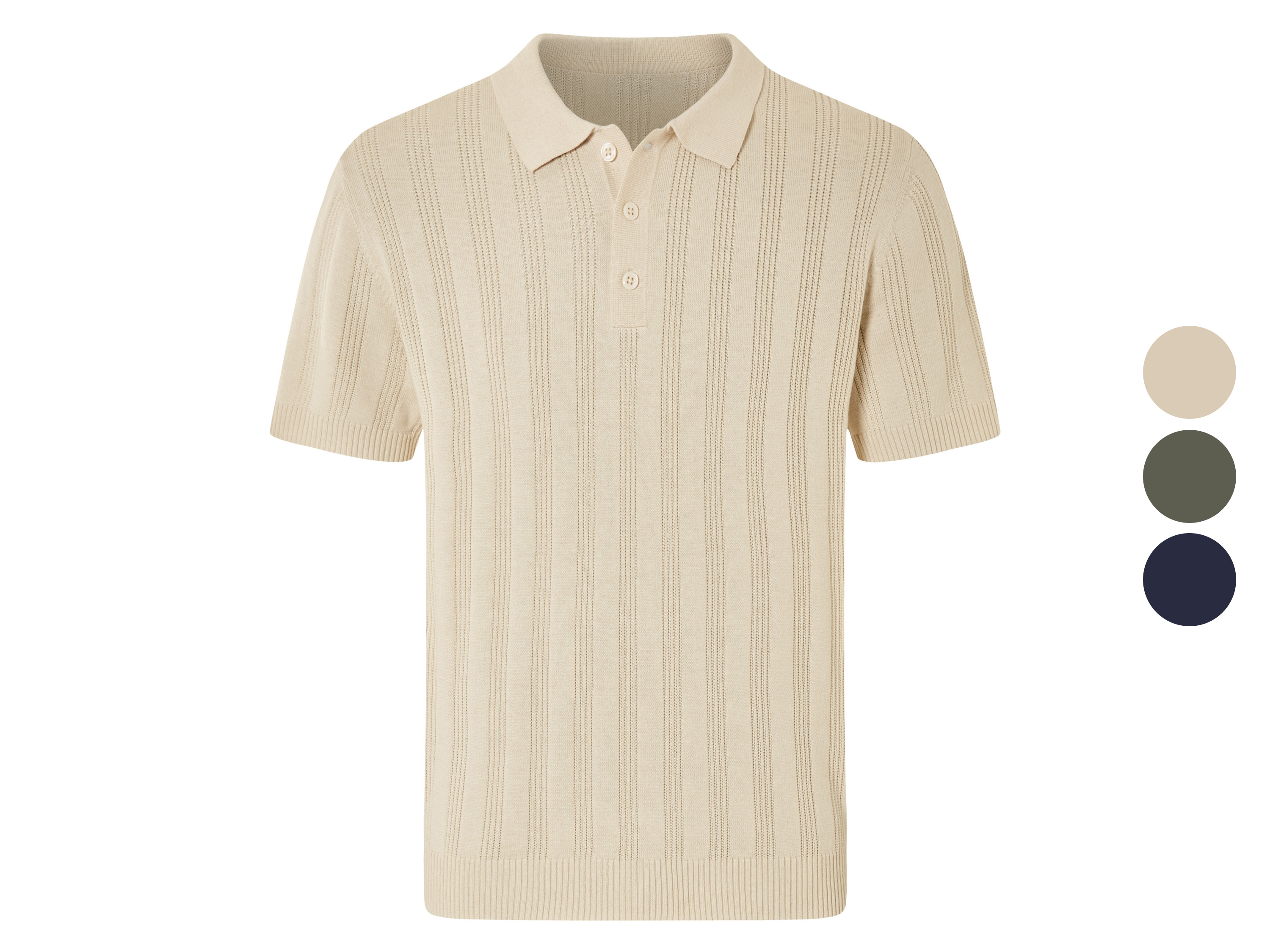 LIVERGY® Polo en maille fine homme