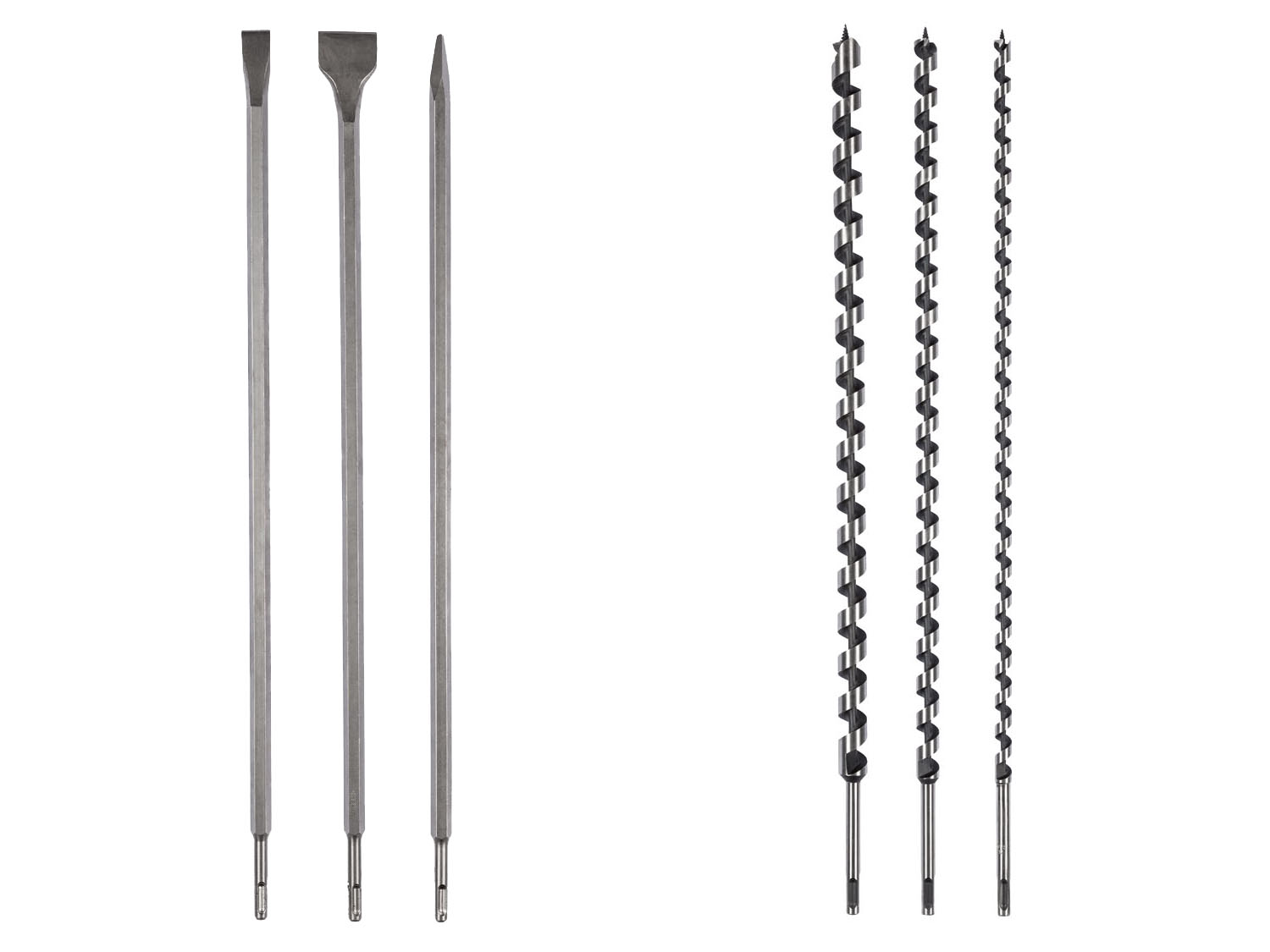 PARKSIDE® Set de burins ou de mèches à spirale SDS-plus