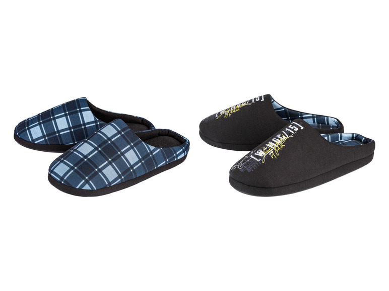 Aller en mode plein écran : LIVERGY® Pantoufles homme - Image 1