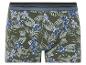 Boxers homme, motif floral tropical vert olive.