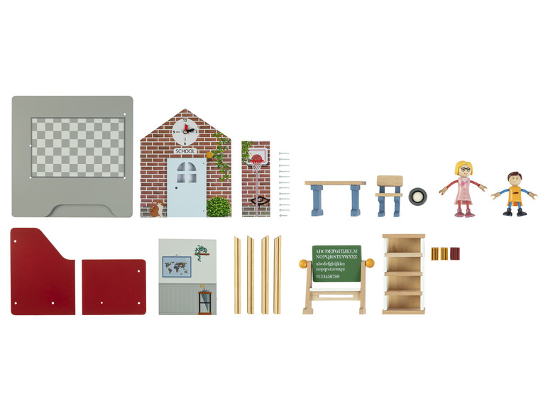 Aller en mode plein écran : Playtive Set de jeu maison de poupées en bois - Image 16