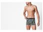 Boxers homme, motifs tropicaux.