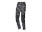 Un pantalon de travail Parkside gris à motif camouflage.