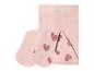Collants roses à motifs coeurs