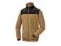 Une veste en polaire Parkside zippée, en beige et noir.