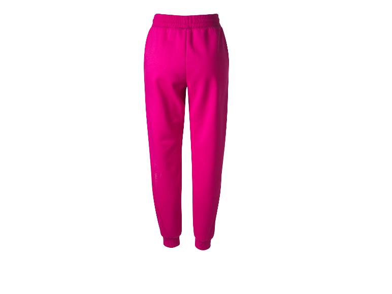 Pantalon de jogging rose avec taille élastique et poignets