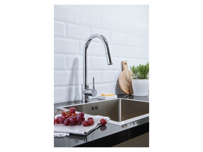 Aller en mode plein écran : LIVARNO home Mitigeur robinet de cuisine, avec douchette - Image 3