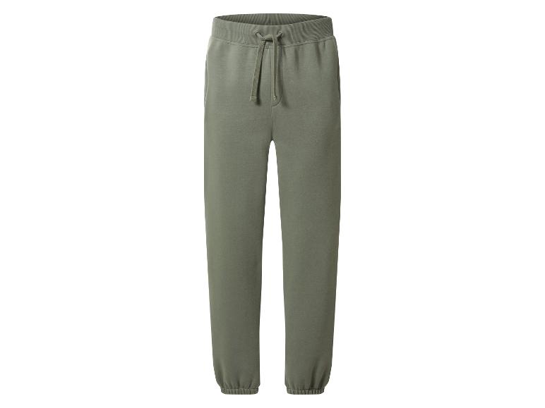 Pantalon de jogging vert olive pour homme avec cordon de serrage