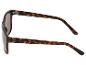 Lunettes de soleil avec monture écaille de tortue marron et verres marron, vue de dessus.