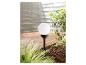 Lampe solaire sphérique pour extérieur, idéale pour décorer jardin ou terrasse.