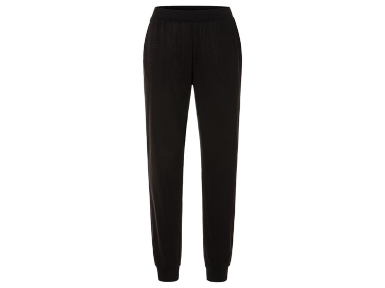 Pantalon de jogging noir avec ceinture élastique.
