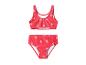 Maillot de bain deux pièces rouge pour enfants avec imprimé fraise