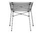Table de camping pliable en aluminium, vue du dessous