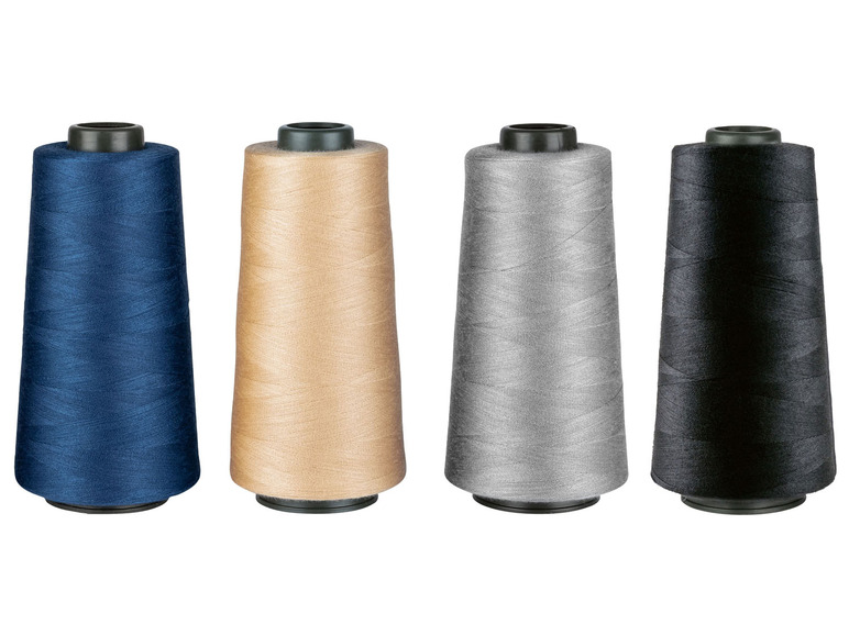 crelando® Bobine de fil à coudre surjeteuse, 2.500m, 4 pièces