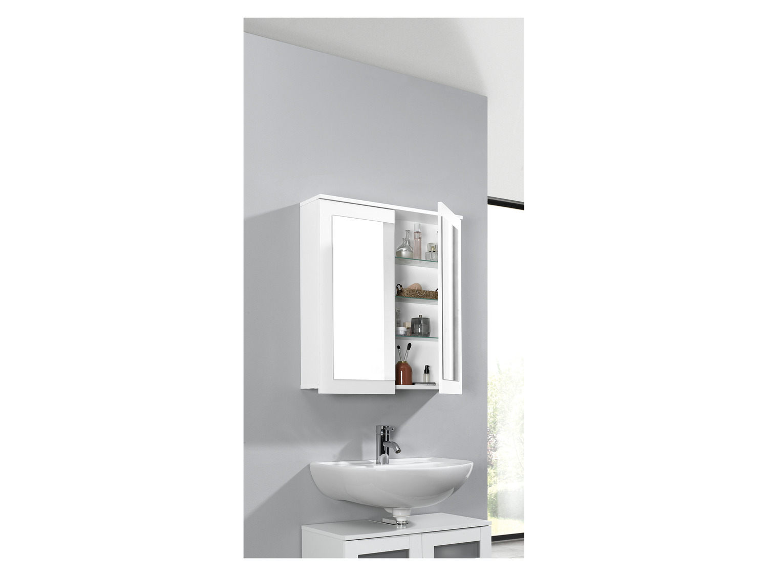 LIVARNO home Armoire de toilette miroir Basel LIDL