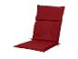 Un coussin d'assise et de dossier rouge de Livarno Living.