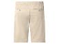 Short beige homme avec taille élastique et poches arrière boutonnées.