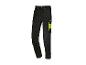 Pantalon de travail noir avec logo Parkside et détails jaunes.