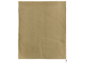 Tissu beige uni, peut-être une nappe ou un grand morceau de tissu.
