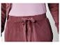 Pantalon en velours bordeaux avec cordon
