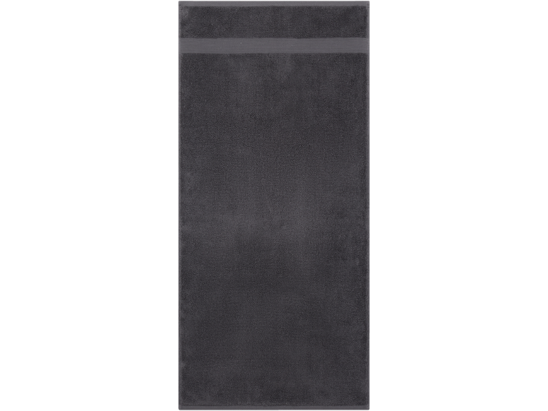 Serviette de bain en coton gris foncé