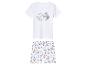 Ensemble t-shirt et short enfant, thème été : t-shirt blanc avec dessin plage, short motifs plage.