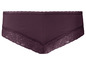 Culotte bordeaux avec dentelle.