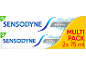 Multipack de deux tubes de dentifrice pour un blanchiment extra, 2x 75 ml.