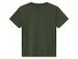 T-shirt vert olive à manches courtes.
