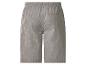 Short en lin beige avec taille élastique et poche arrière