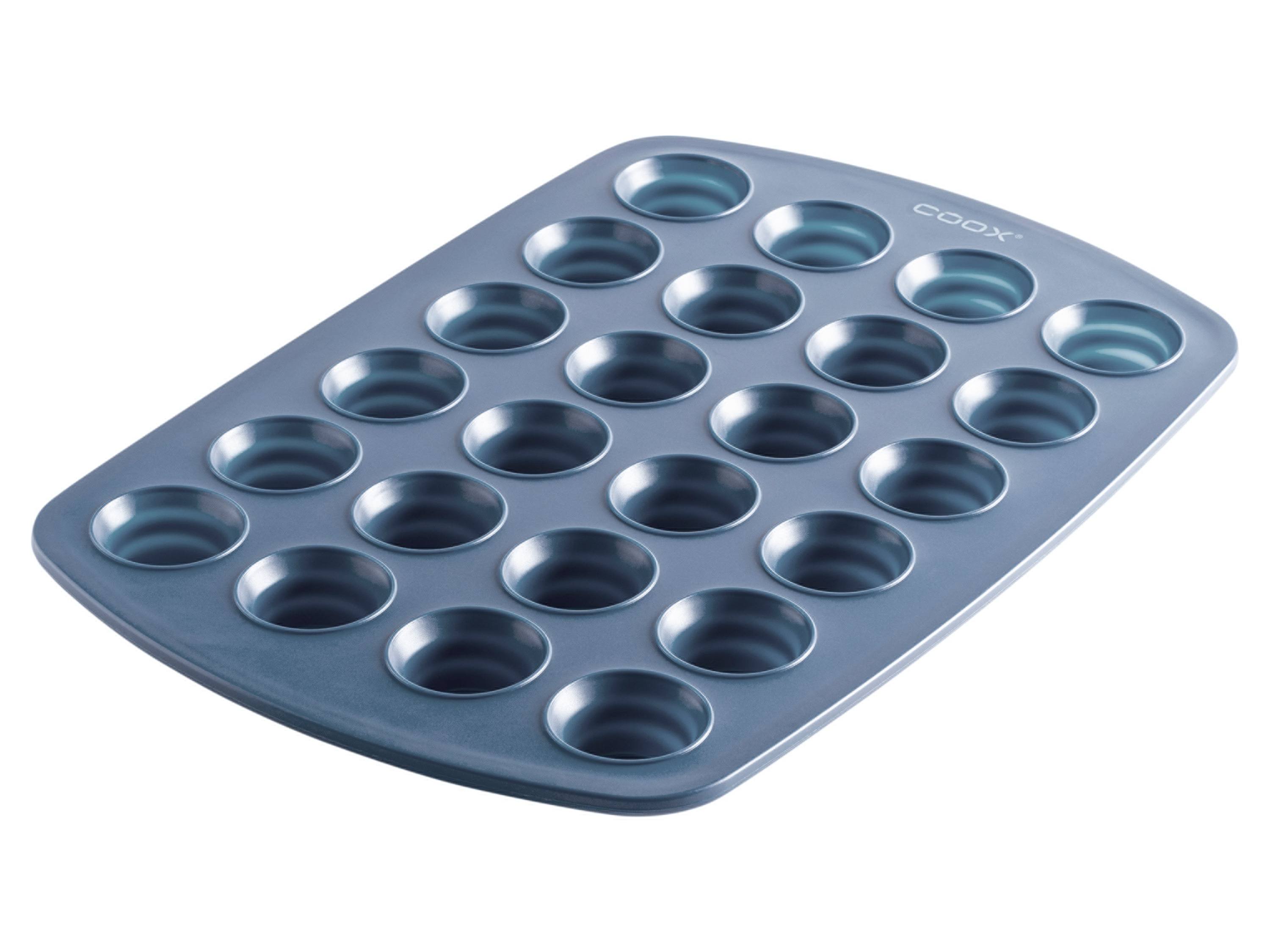 Coox Moule à muffins en silicone (gris bleu)