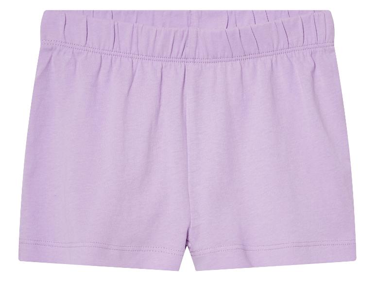 Shorts en coton pour enfant, couleur lavande.