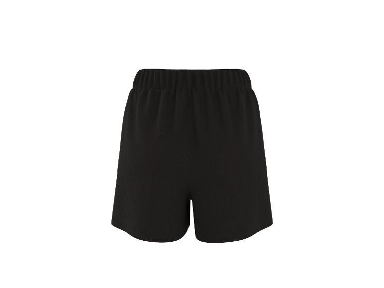 Short de sport noir avec taille élastique, pour homme ou femme.
