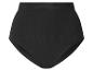 Culotte femme noire taille haute à texture côtelée.
