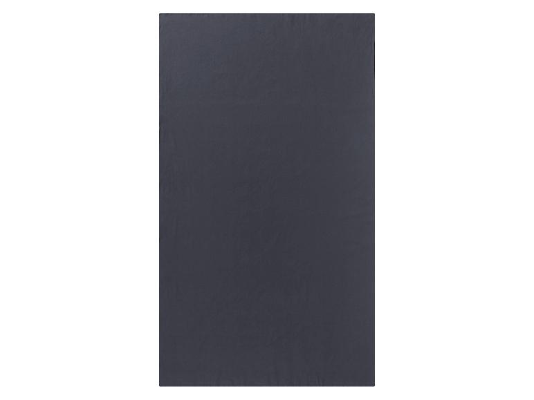 Drap plat uni, couleur anthracite foncé.