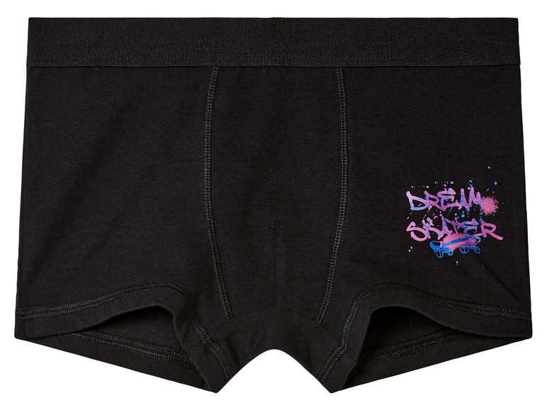 Boxers noirs avec un imprimé 'Dream Skater'.