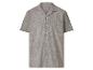 Chemise homme à manches courtes et col cubain, gris-beige