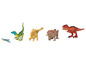 Figurines de dinosaures en jouet : T-Rex, Triceratops, Spinosaurus et Pterodactyl.