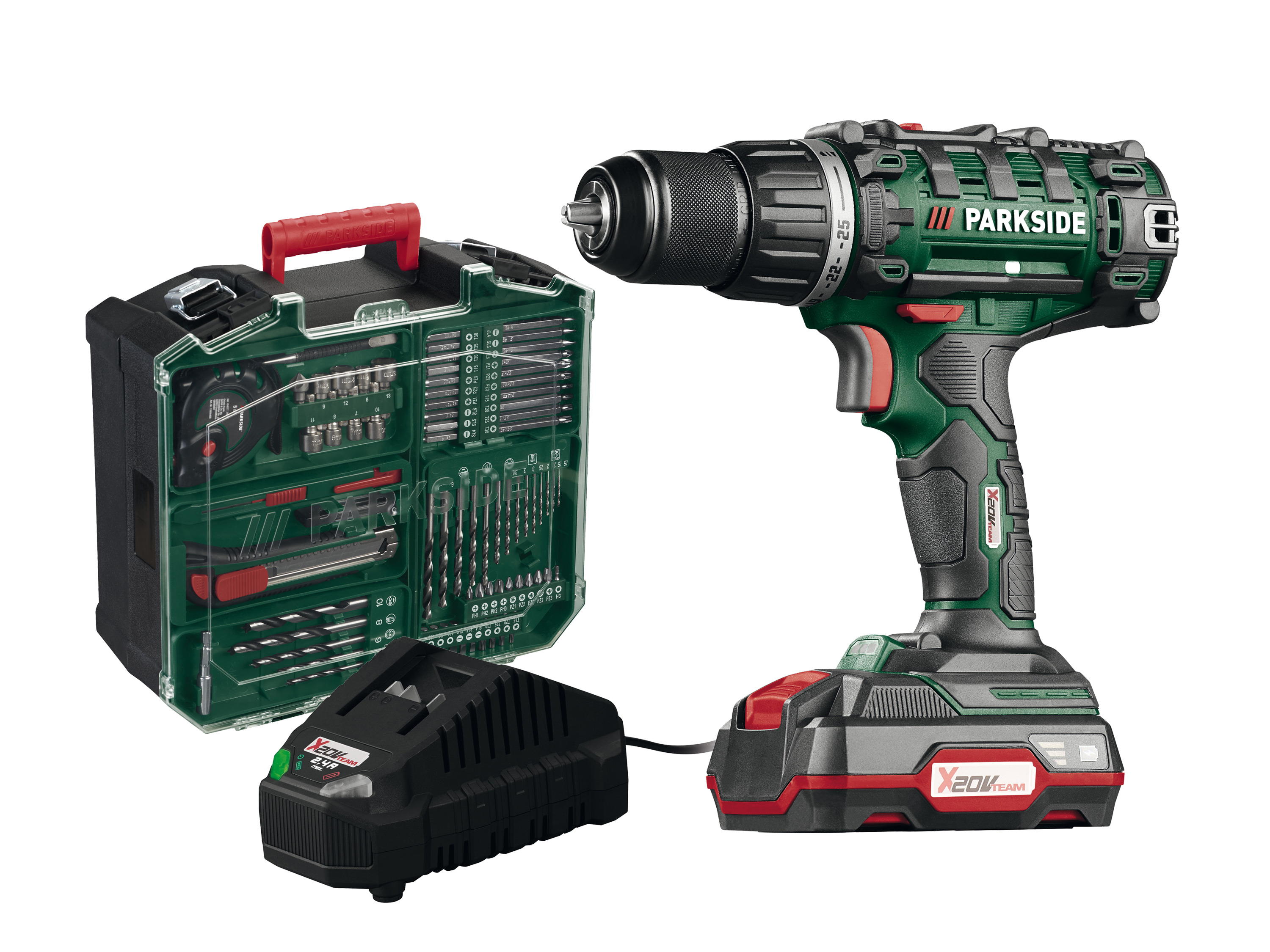 PARKSIDE® Set visseuse-perceuse 20 V PABS 20-Li G8