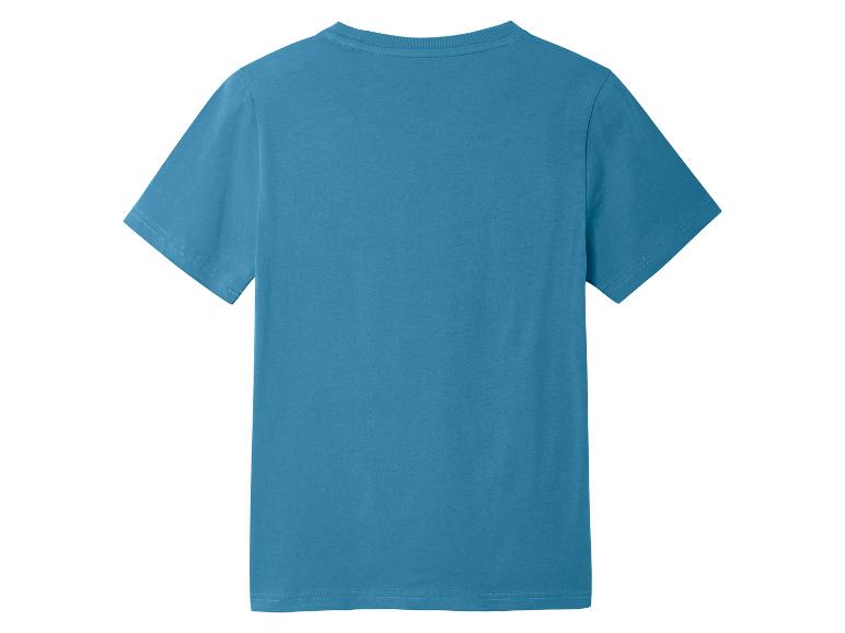 T-shirt bleu marine à manches courtes, vue arrière.