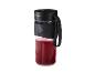 Mixeur portable SilverCrest noir avec smoothie rouge