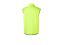 Gilet de sport jaune fluo avec col montant, vue arrière.