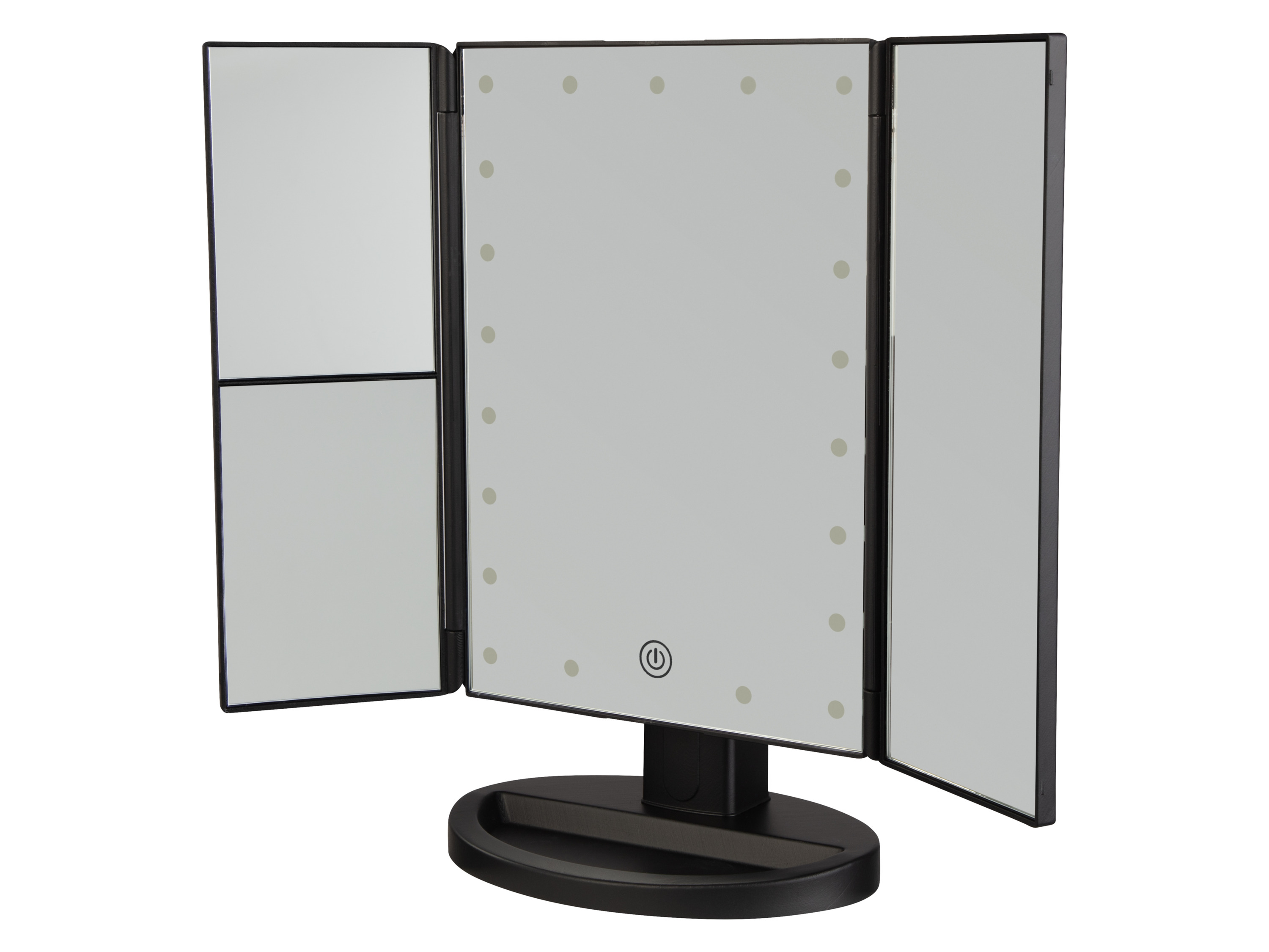 CIEN Beauty Miroir de maquillage LED pliable (noir)