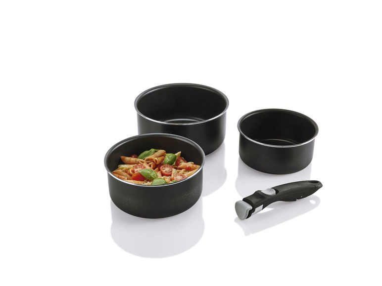 Aller en mode plein écran : ERNESTO® Lot de 3 casseroles ou lot de 3 poêles avec manche amovible - Image 6