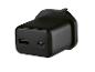 Chargeur mural noir avec ports USB-A et USB-C (PD20W)