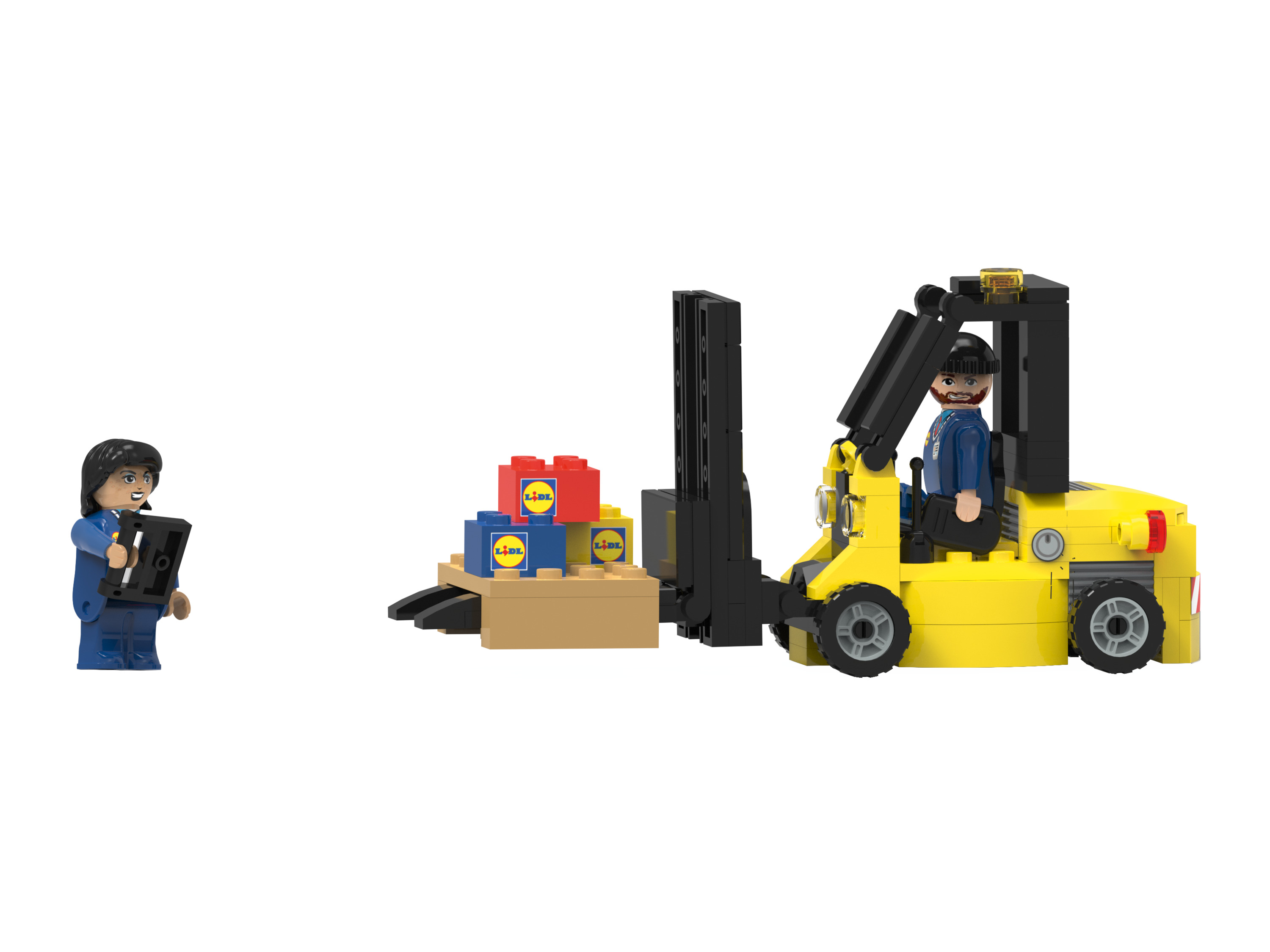 Ensemble Playtive Clippys S (Chariot élévateur à fourche Lidl)