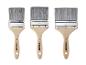 Trois brosses Parkside de 100, 80 et 70 mm.